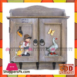 Wooden Key Cabinet Holder with Magnetic Door
