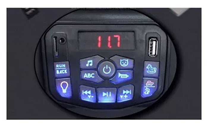 12V Battery Operated Ride On Jeep For Kids With 6 Motors - Red