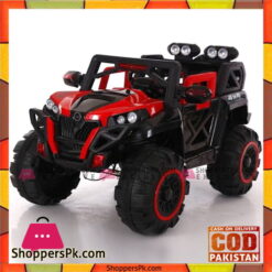 12V Battery Operated Ride On Jeep For Kids With 6 Motors - Red