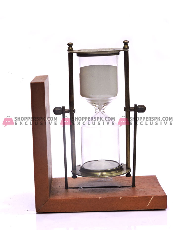 60 Minutes Hourglass Sand Timer With Wooden Base 2Pcs Set