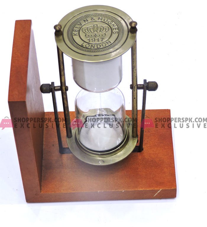 60 Minutes Hourglass Sand Timer With Wooden Base 2Pcs Set