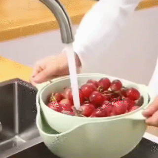 Double Wash Drain Basket