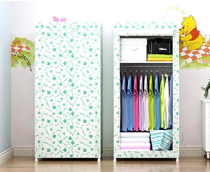 Extra Large 16Mm Steel Pipe Waterproof Cloth Multifunctional Side Open Wardrobe