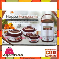 Happy Handsome 4 Pcs Hot Pot Set / 3 Hot Pots 1 Water Cooler