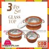 Happy Handsome Crown Prince Glass Top 3 Hotpot Set