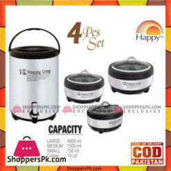 Happy Handsome Line Steel 4 Pcs Set