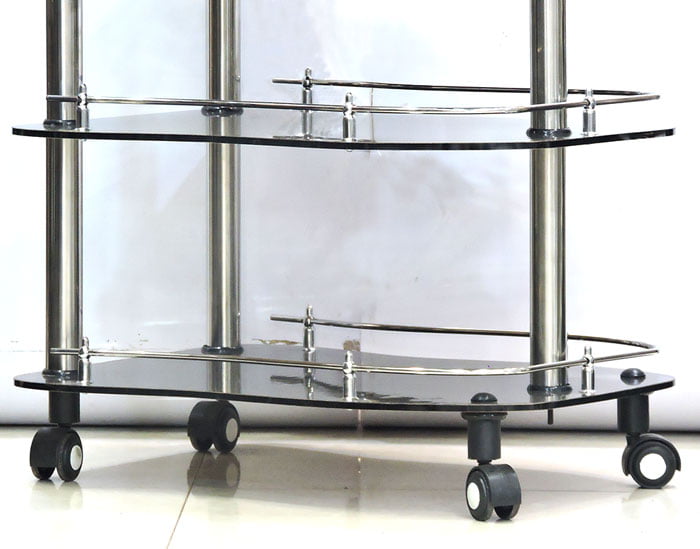 High Quality Classic Glass Style Tea Serving Trolley