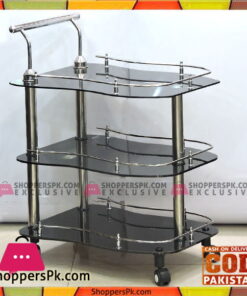 High Quality Classic Glass Style Tea Serving Trolley