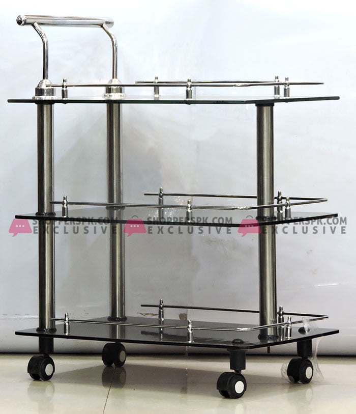 High Quality Classic Glass Style Tea Trolley