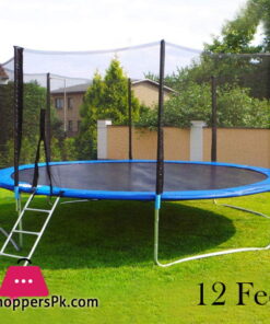 High Quality Fun Fit Garden Trampoline 12 Feet Outdoor Trampoline with Net and Ladder