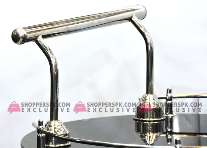 High Quality Round Glass Style Tea Trolley