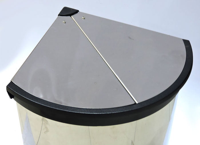 High Quality Stainless Steel Corner Dust Bin 12 Liter