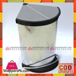 High Quality Stainless Steel Corner Dust Bin 12 Liter