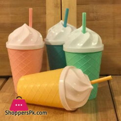 Ice Cream Juice Straw Glass 1 - Pcs