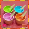 Ice Cream Bowl With Matching Spoons 2 Pcs Set