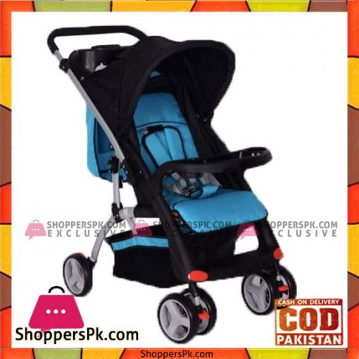 Infantes Baby Stroller Blue & Black