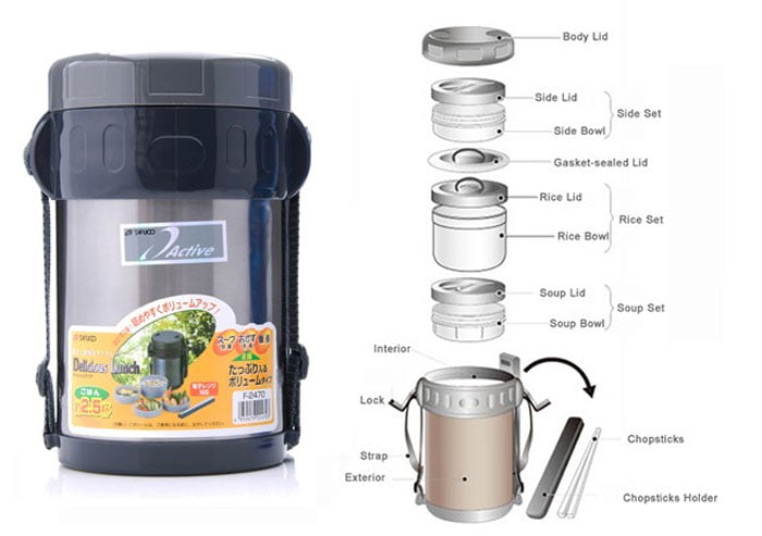 Japan Tafuco 2000 Ml Stainless Steel Bowl For Empty Soup Flasks Thermos For Hot Food Insulated Lunch Box