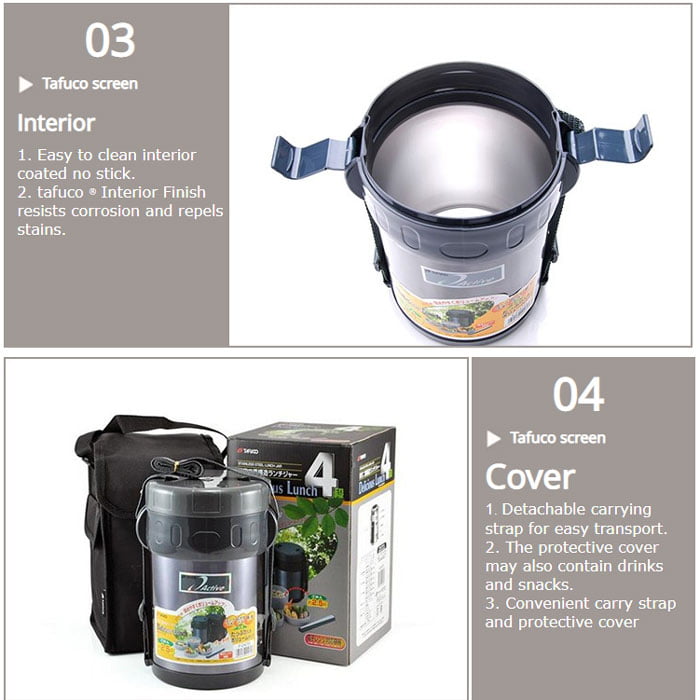 Japan Tafuco 2000 Ml Stainless Steel Bowl For Empty Soup Flasks Thermos For Hot Food Insulated Lunch Box