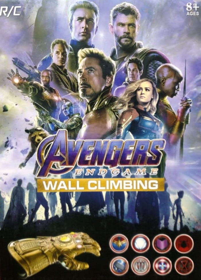 Kids Playing Avenger Wall Climbing