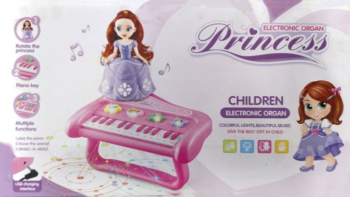 Kids Playing Electronic Organ Princess Piano 4 Kids Playing Electronic Organ Princess Piano