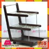 Lamination Lasani Wooden With Printed Glass Tea Serving Trolley
