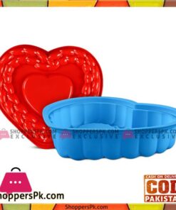 Large Love Heart Shape 3D Silicone Mold Bakeware Baking Cake Pan 1- Pcs