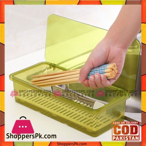 Plastic Drain Box Spoon Fork Cutlery Chopsticks Storage Box