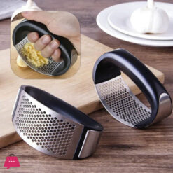 Garlic Press Stainless Steel Garlic Crusher Kitchen Kit With Plastic Handle