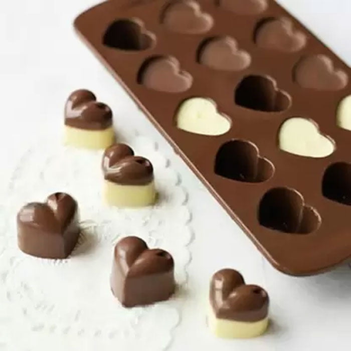 Silicon Chocolate Heart Mould Bt1