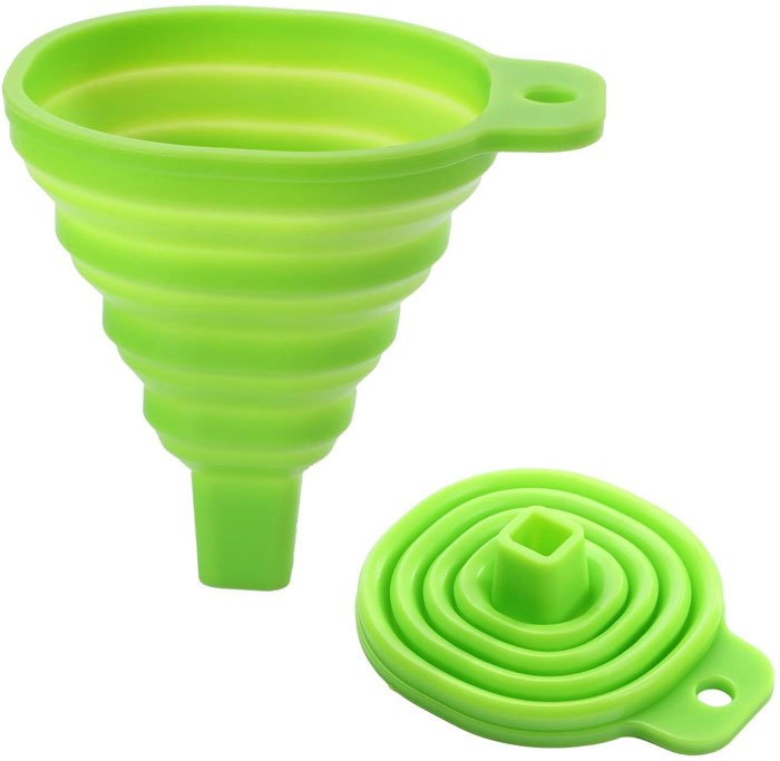 Silicone Foldable Funnel For Liquid Transfer 100% Food Grade Silicone 1- Pcs