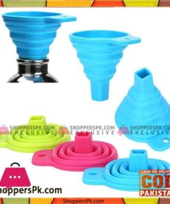Silicone Foldable Funnel for Liquid Transfer 100% Food Grade Silicone 1- Pcs