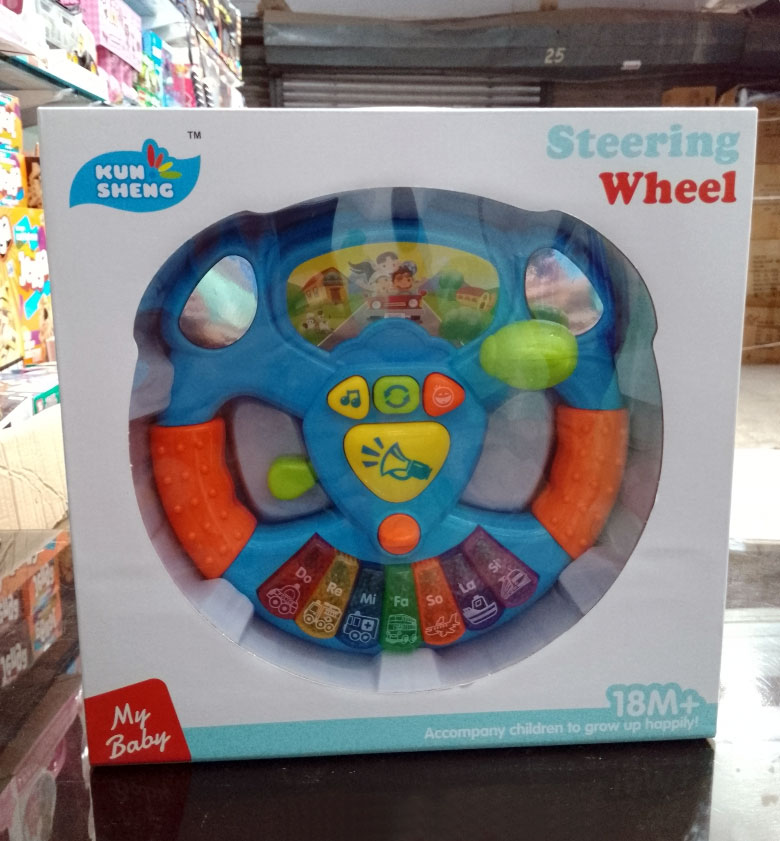 Baby Electric Steering Wheel With Sound Toy For Kids