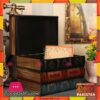Table Decoration Wooden Book Style Storage Box