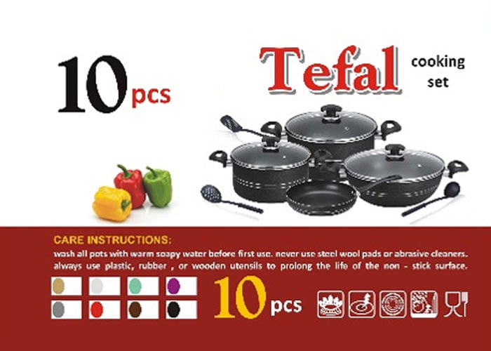Tefal 10 Pcs Cooking Set