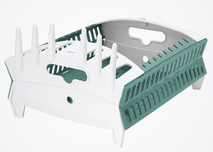 Think Flat Fold Flat Collapsible Compact Dish Rack Drainer