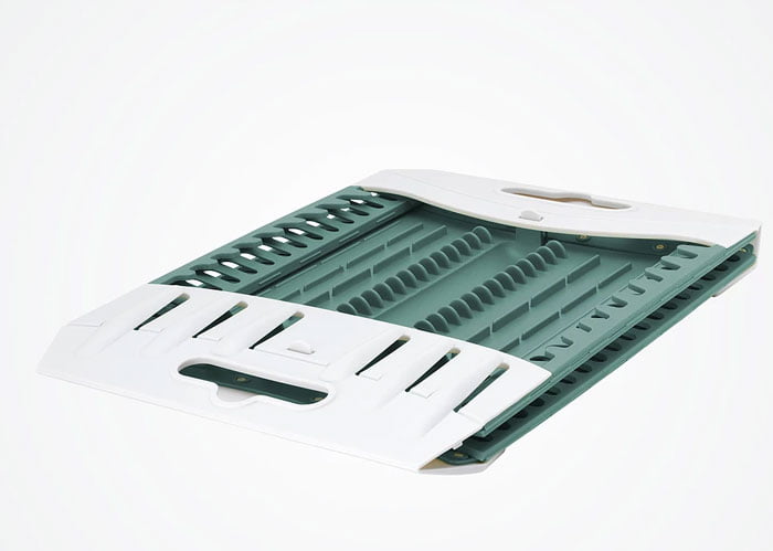 Think Flat Fold Flat Collapsible Compact Dish Rack Drainer