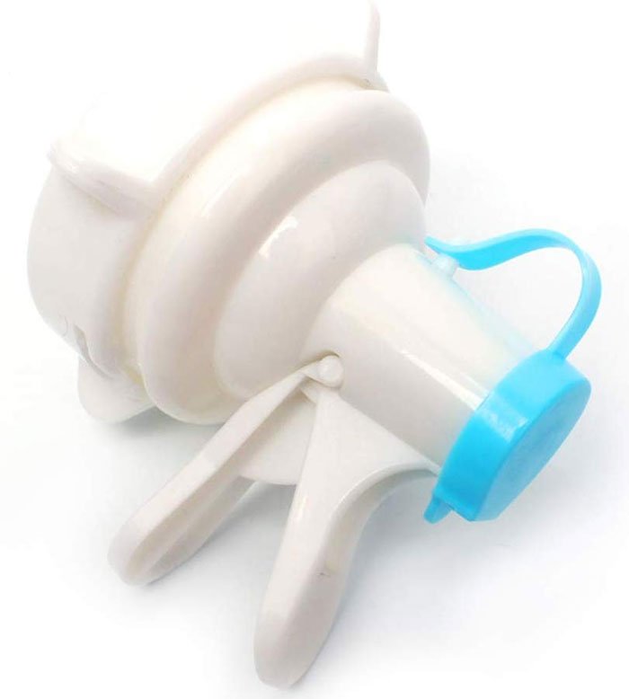 Water Dispenser Valve 55Mm Non Threaded Crown Top Jug - Gallon Water Bottle Cap Reusable Plastic Spigot Faucet - Includes Lid Dirt Protector