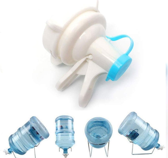 Water Dispenser Valve 55Mm Non Threaded Crown Top Jug - Gallon Water Bottle Cap Reusable Plastic Spigot Faucet - Includes Lid Dirt Protector