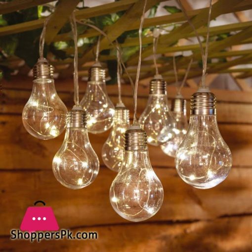 10 Bulb String Lights Indoor Outdoor Fairy Lights for Garden 8 Feet Length