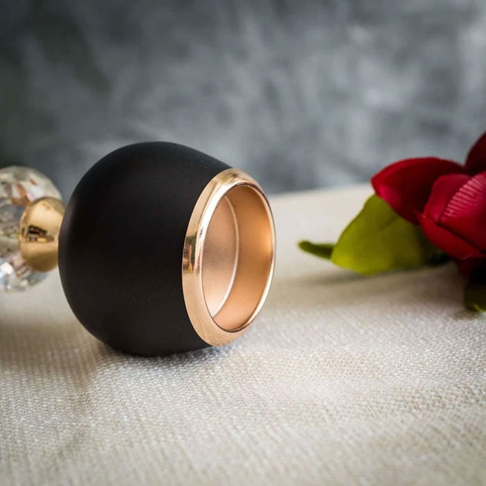 2 Pack Gold/Black Metal With Acrylic Crystal Tealight Votive Candle Holders - 7&Quot;/11&Quot;