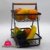 2-Tier Metal Countertop Fruit Basket