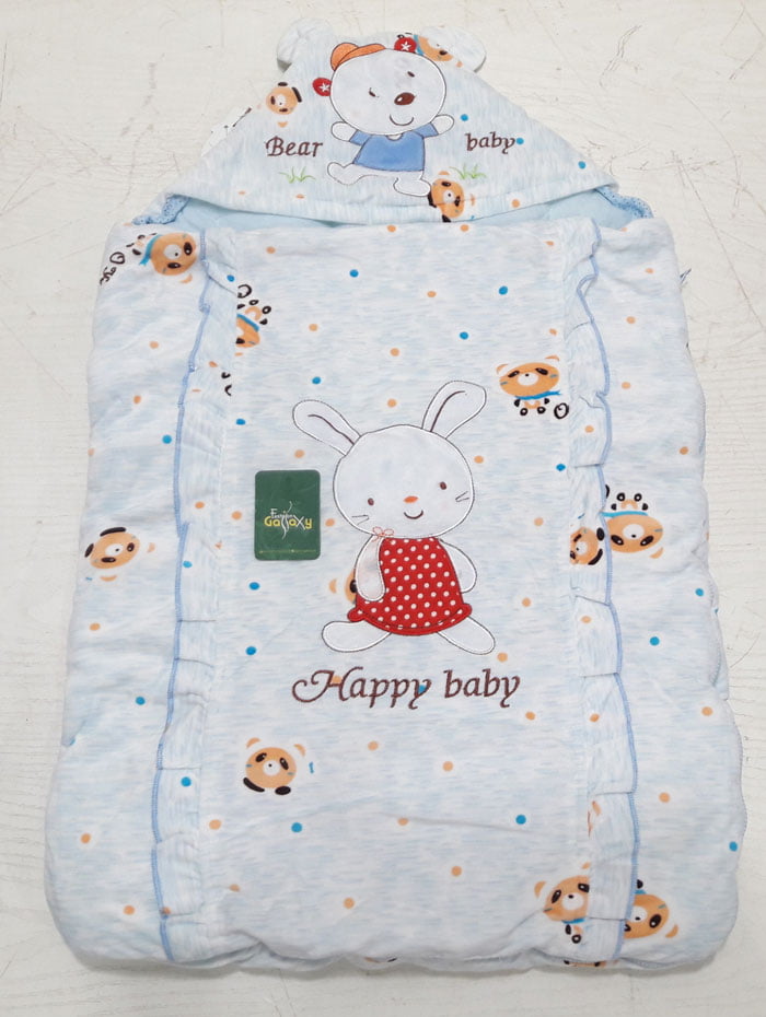 2 In-1 Hooded Baby Carry Nest &Amp; Wrapping Shawl - Random Design