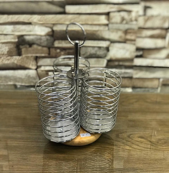 Binca 3-Cylinder Revolving Caddy Spoon Holder High Quality