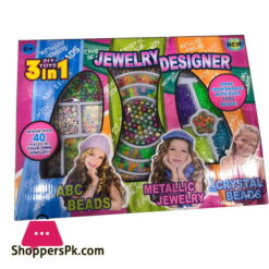 3 IN 1 DIY TOYS JEWELRY DESIGNER BEADS