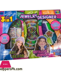 3 IN 1 DIY TOYS JEWELRY DESIGNER BEADS