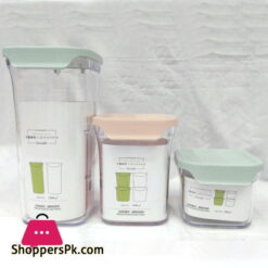 3 Pcs Acrylic Storage Canisters Set