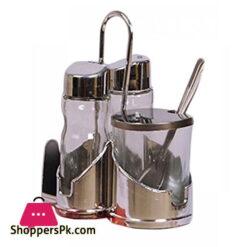 3 Saucing Utensils with Napkins Holder