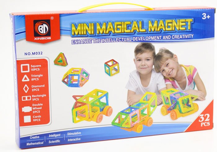 3D Magnetic Constructor Mini Magical Magnet 32 Parts