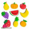 3D Soft Touch Pvc Fruits And Vegetables Refrigerator Magnets Home Decoration(Set Of 6)