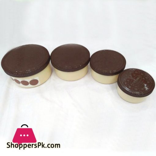4 Pcs Cookie Shape Food Container Lunch Box